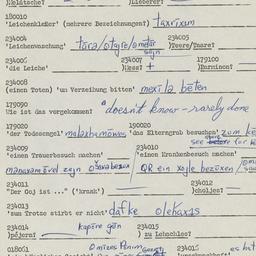 Western questionnaire, answ...