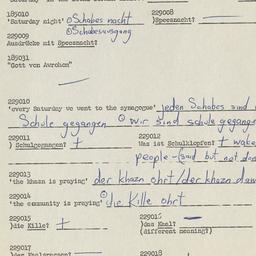 Western questionnaire, answ...