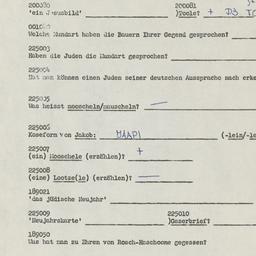 Western questionnaire, answ...