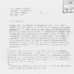 Letter from Louis Wirth to ...