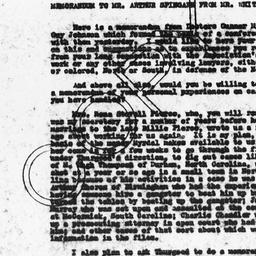 Copy of memorandum from Wal...