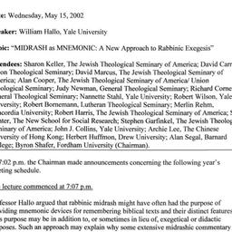 Minutes, 2002-05-15. The St...