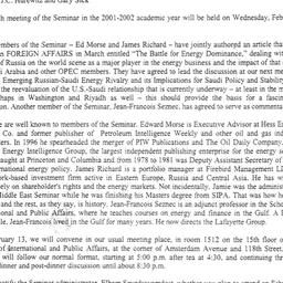 Announcements, 2002-02-13. ...