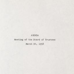Meeting of the Board of Tru...