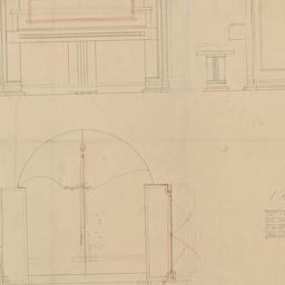 Piano case, bench elevation...