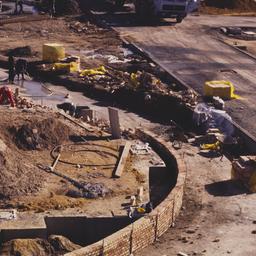 Construction view, base of ...