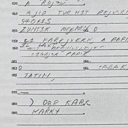 Eastern questionnaire, answ...