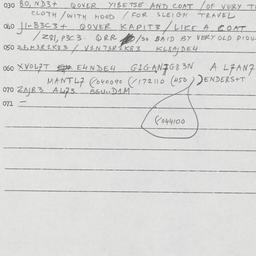 Eastern questionnaire, answ...