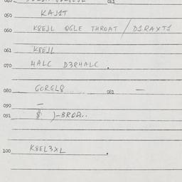 Eastern questionnaire, answ...