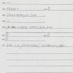 Eastern questionnaire, answ...