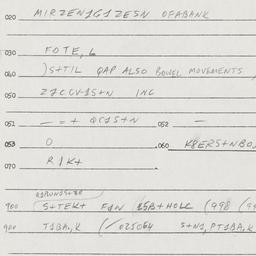Eastern questionnaire, answ...