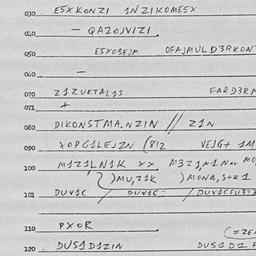 Eastern questionnaire, answ...