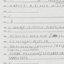 Eastern questionnaire, answ...