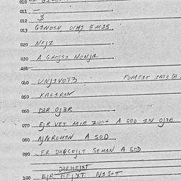 Eastern questionnaire, answ...