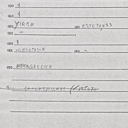 Eastern questionnaire, answ...