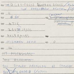 Eastern questionnaire, answ...