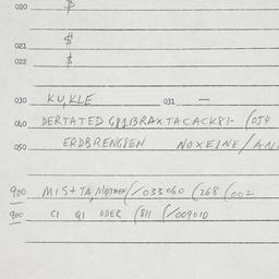 Eastern questionnaire, answ...
