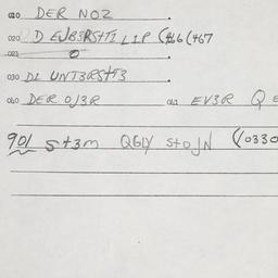 Eastern questionnaire, answ...