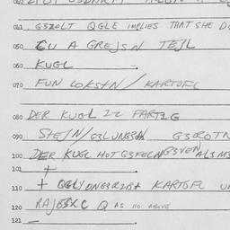 Eastern questionnaire, answ...