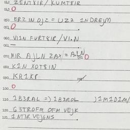 Eastern questionnaire, answ...