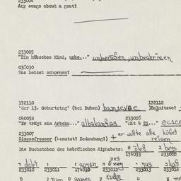 Western questionnaire, answ...