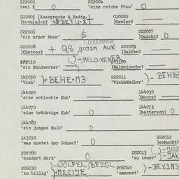 Western questionnaire, answ...