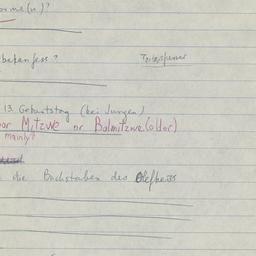 Western questionnaire, answ...