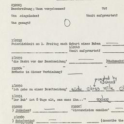 Western questionnaire, answ...