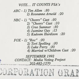 Vote… It counts