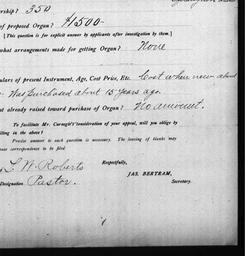 Carnegie Church Organs, Whe...