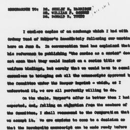 Memorandum from Charles Dol...
