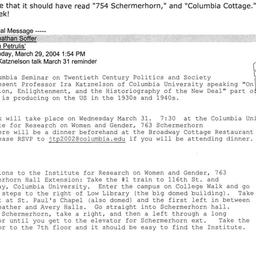 Announcements, 2004-03-31. ...
