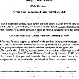 Announcements, 2001-12-14. ...