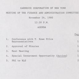 Meeting of the Finance and ...