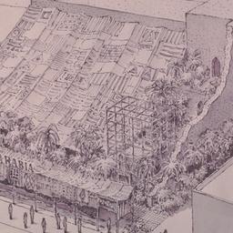 Aerial perspective drawing.