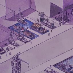Aerial perspective drawing.