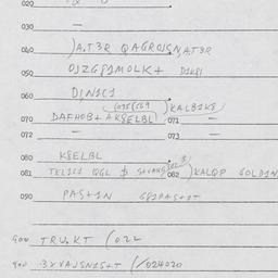 Eastern questionnaire, answ...