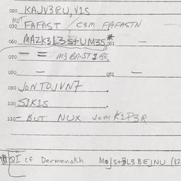 Eastern questionnaire, answ...