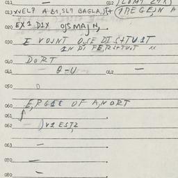 Eastern questionnaire, answ...