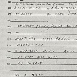 Eastern questionnaire, answ...