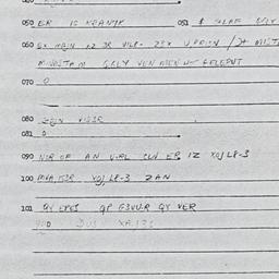 Eastern questionnaire, answ...