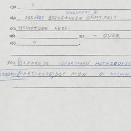 Eastern questionnaire, answ...