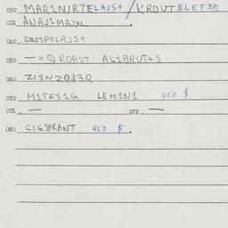 Eastern questionnaire, answ...