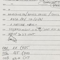 Eastern questionnaire, answ...