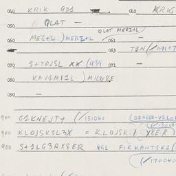 Eastern questionnaire, answ...