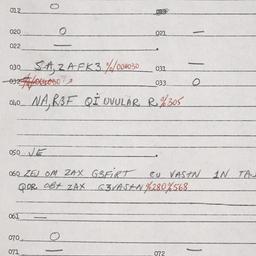 Eastern questionnaire, answ...