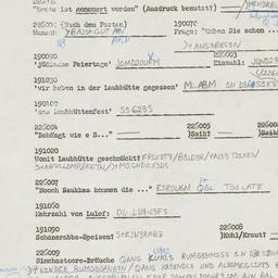 Western questionnaire, answ...