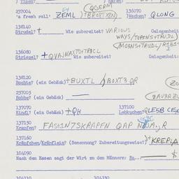 Western questionnaire, answ...