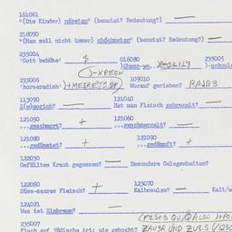 Western questionnaire, answ...
