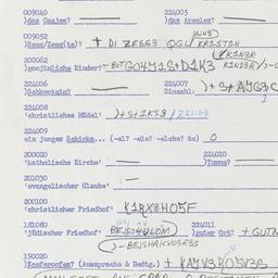 Western questionnaire, answ...